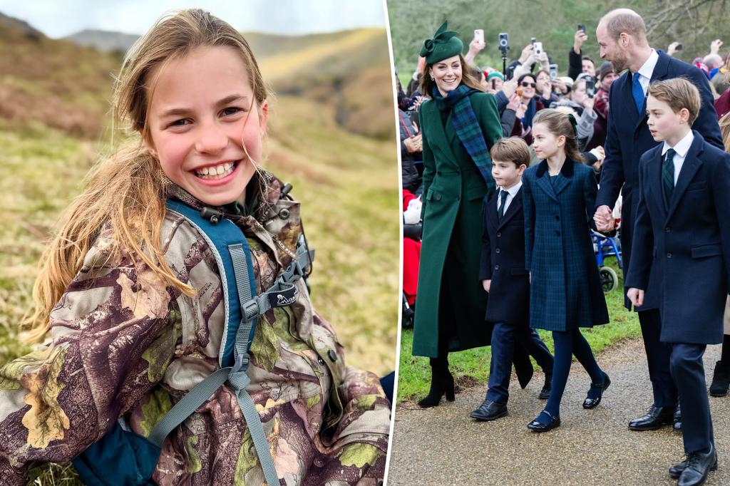 Princess Charlotte looks cute in camo in 10th birthday photo