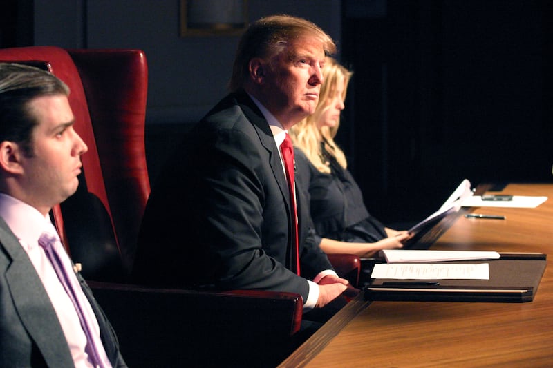 Donald Trump during the Season Finale of the Celebrity Apprentice.