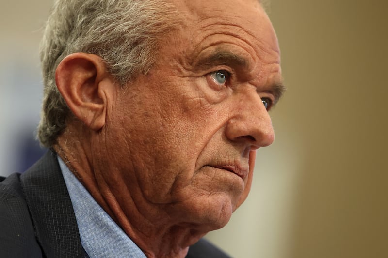 WASHINGTON, DC - MAY 14: U.S. Secretary of Health and Human Services Robert F. Kennedy Jr. testifies before the House Appropriations Committee in the Rayburn House Office Building on May 14, 2025 in Washington, DC. Kennedy is testifying before the Subcommittee on Labor, Health and Human Services, Education, and Related Agencies on the Department of Health and Human Services' proposed 2026 fiscal year budget. (Photo by Samuel Corum/Getty Images)
