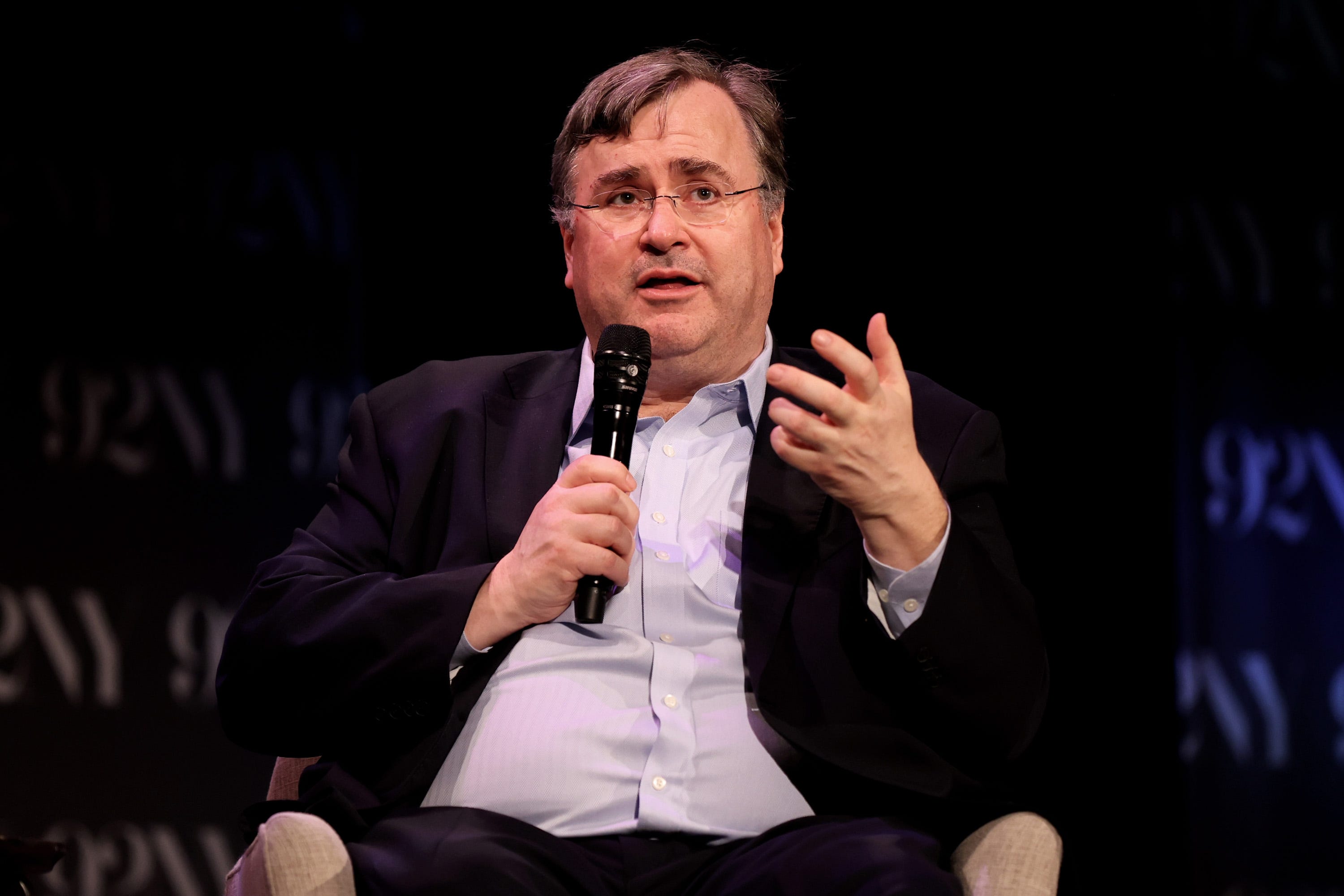 Reid Hoffman at 92NY in New York City on January 28, 2025.