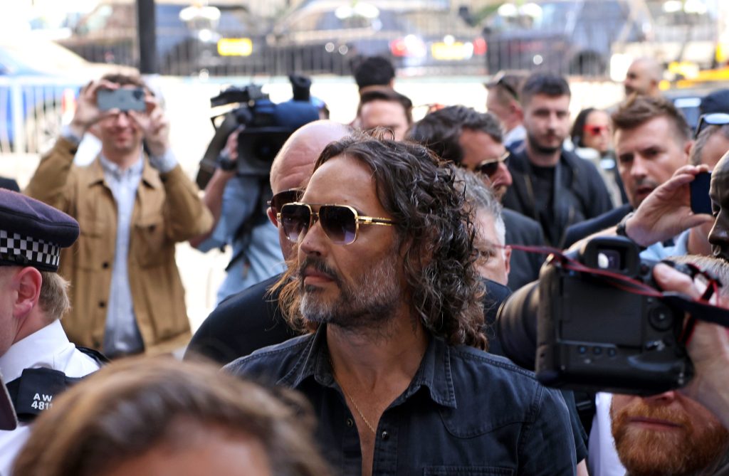 Russell Brand Pictured Arriving In Court In London Facing Charges Of Rape & Sexual Assault