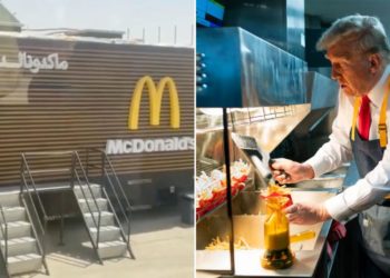 Saudis roll out the red carpet for fast-food loving Trump with mobile McDonald’s