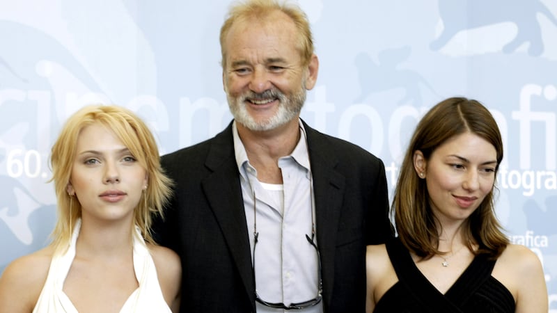 Scarlett Johansson, Bill Murray and Sofia Coppola during 2003 Venice Film Festival - "Lost in Translation" Photocall at Casino in Venice Lido, Italy. (Photo by J. Vespa/WireImage)