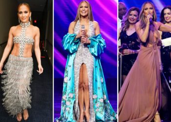 See all of Jennifer Lopez’s AMAs 2025 outfits, from a circuit-board catsuit to a barely-there bejeweled gown