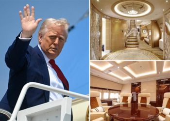 See inside Trump’s lavish new Air Force One complete with gold walls and opulent furnishings