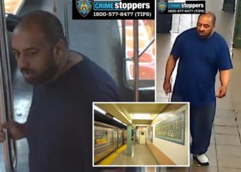 Sicko who forced man into lewd act on NYC subway seen in sinister finger-sniffing video as he remains on the loose