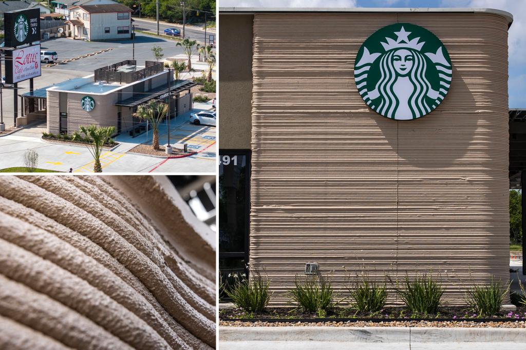 Starbucks’ new drive-thru in Texas is the coffee giant’s first 3D printed store in US