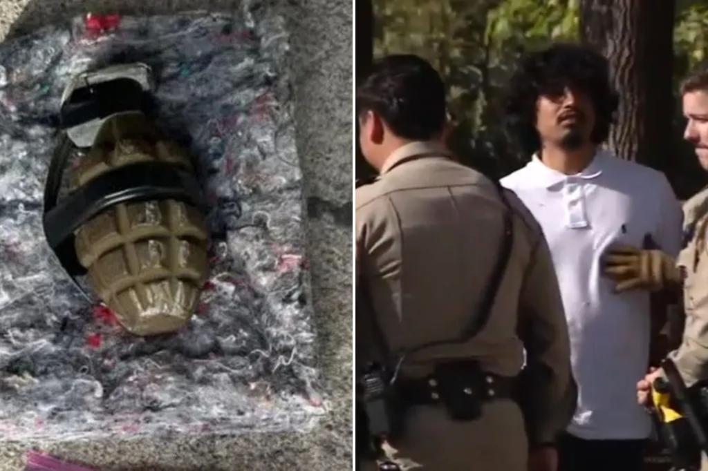 Suspected car thief hurls live grenade at Calif. cops during wild car chase