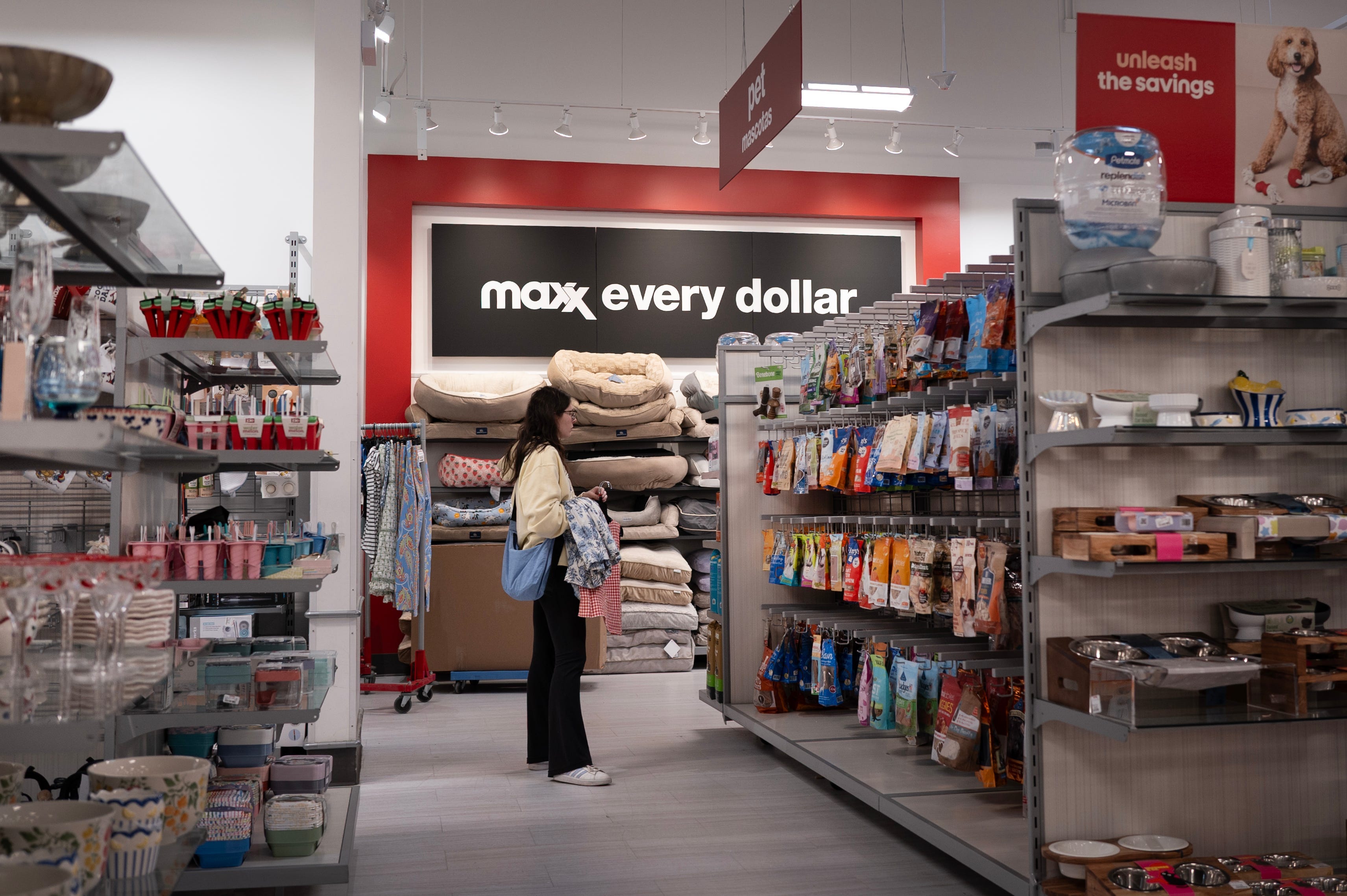 A customer shops at a T.J. Maxx store on May 21, 2025 in Chicago, Illinois.
