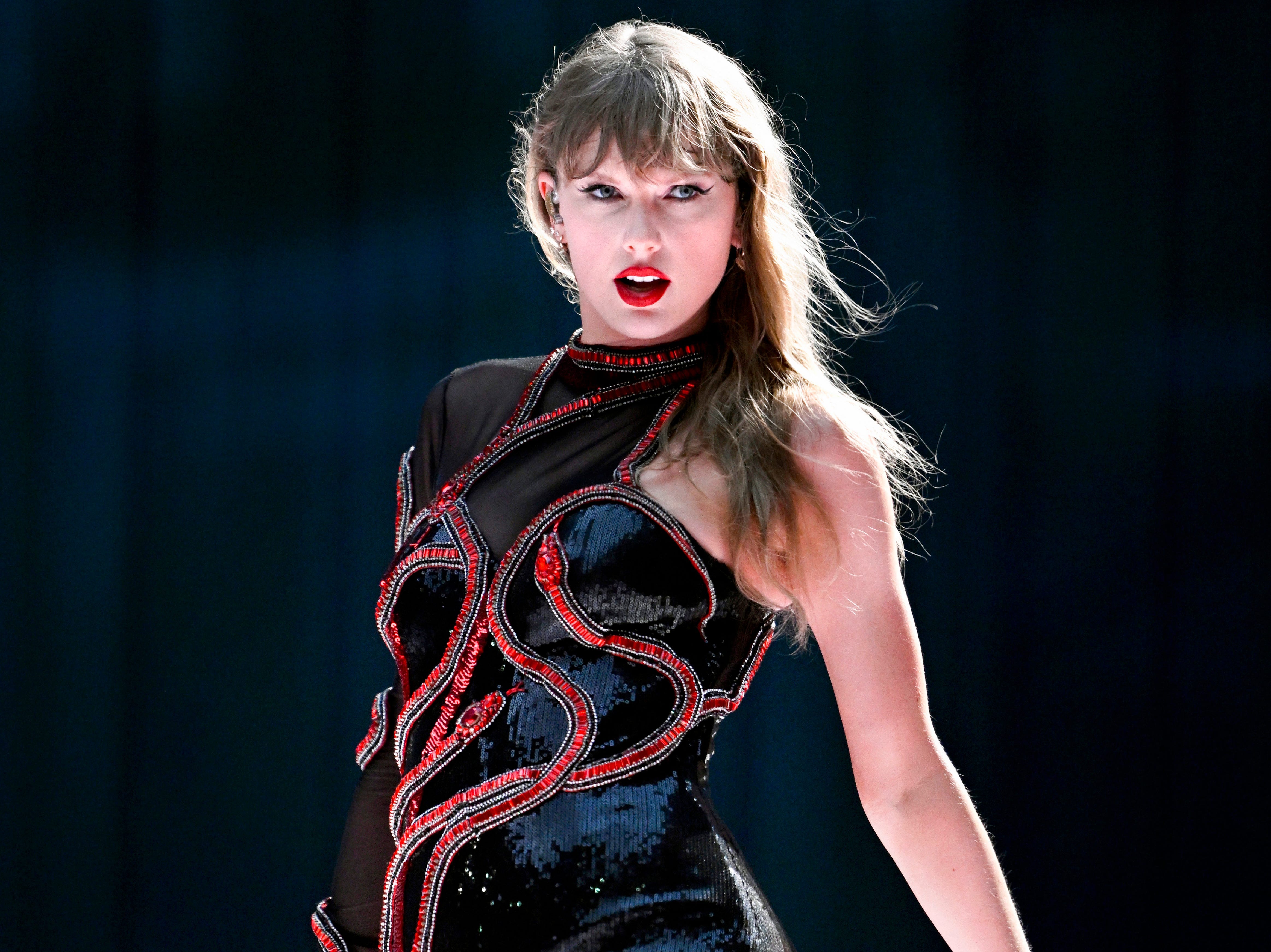 Taylor Swift performs during the Eras Tour.