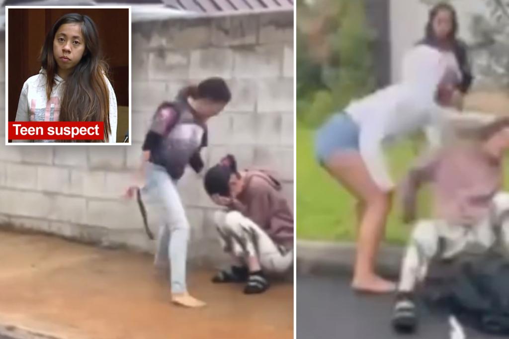 Teen bullies beat, kick 21-year-old with disability in barbaric caught-on-video attack: ‘Pure evil’