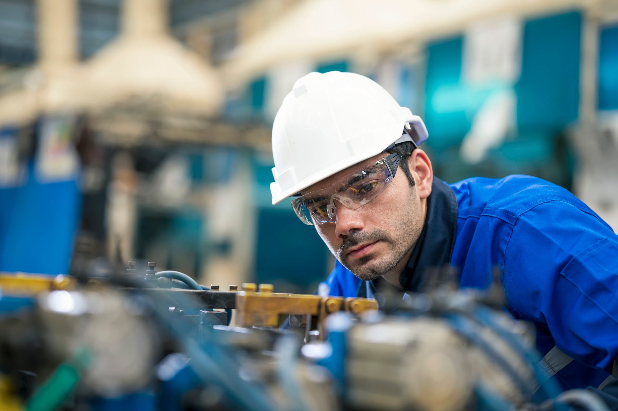 Quality control worker or engineer working
