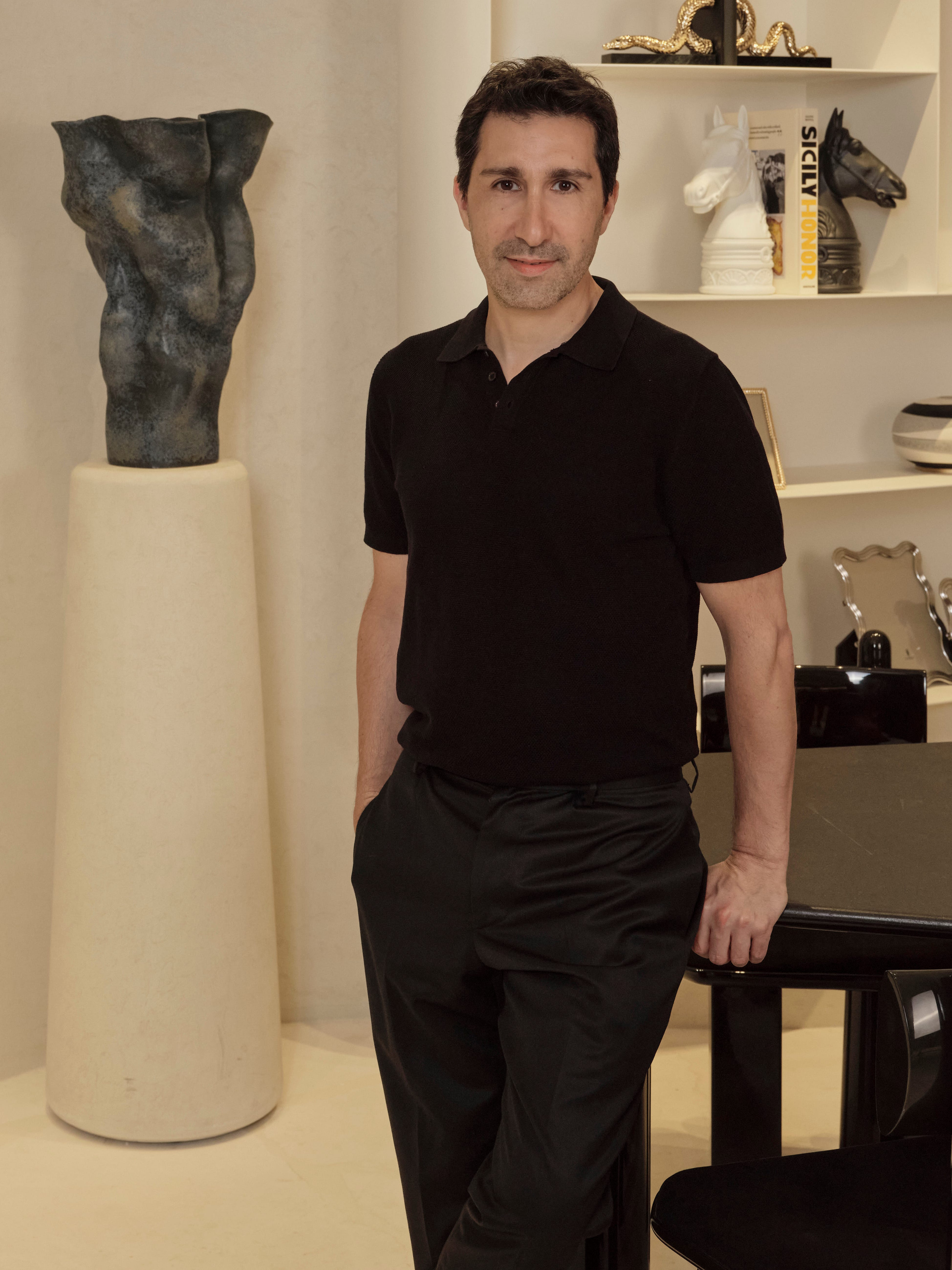 Elad Yifrach in L'Objet's New Delhi flagship boutique