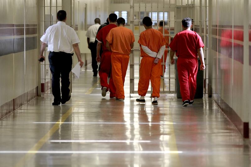 Detainees at the Stewart Detention Center in Lumpkin, Georgia.