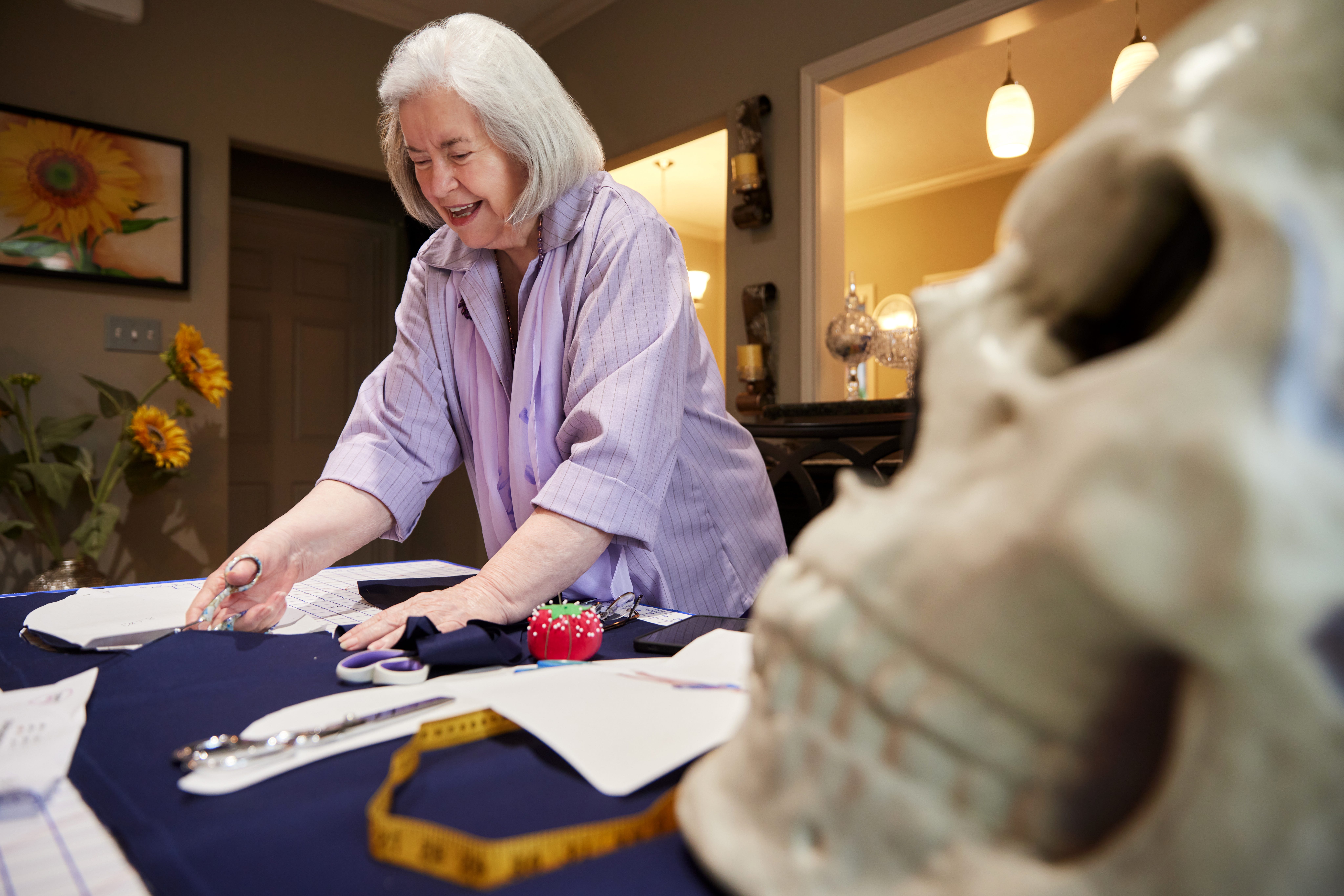 Bernita at her Table