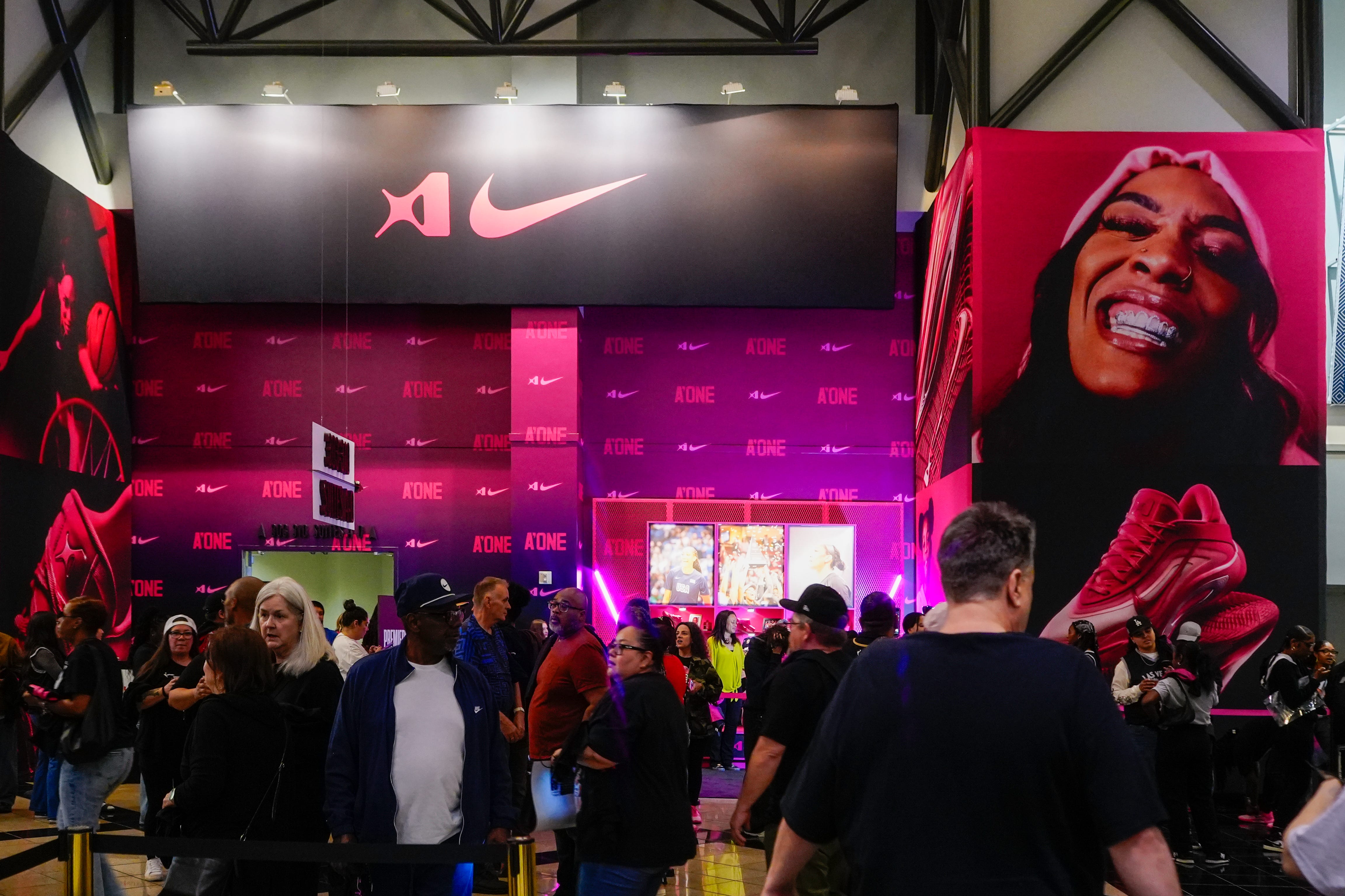 Attendees at a Nike and A'ja Wilson event