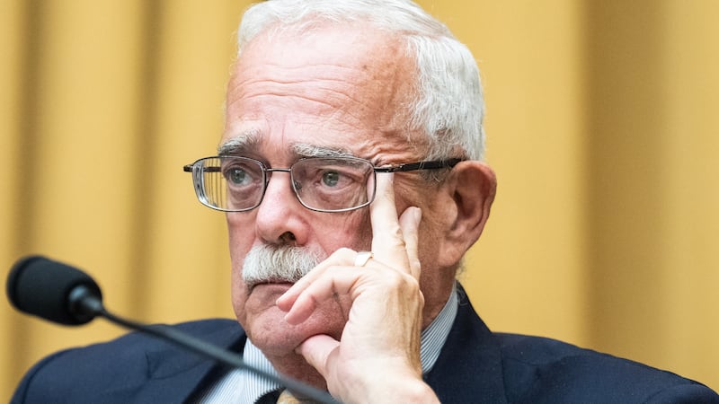 Gerry Connolly looks on as he attends the House Judiciary Select Subcommittee on the Weaponization of the Federal Government.