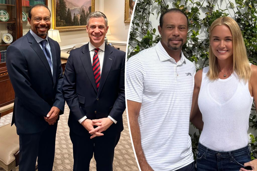 Tiger Woods suits up for White House visit as Vanessa Trump romance heats up