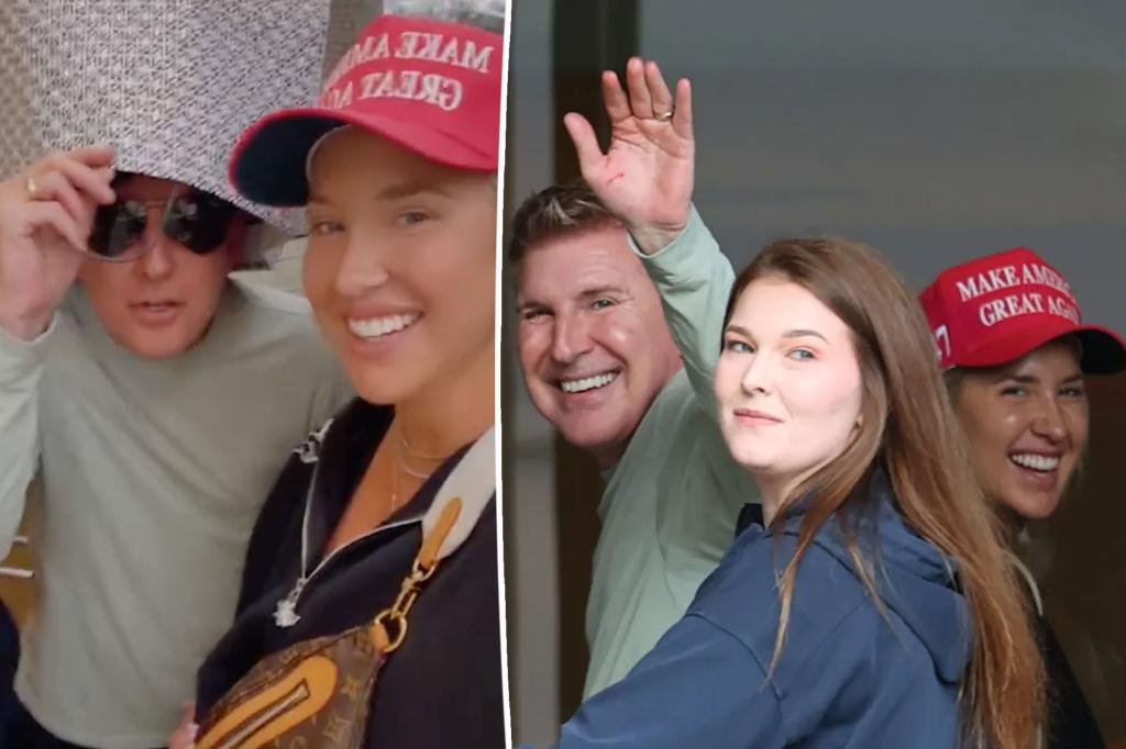 Todd Chrisley all smiles on shopping trip with daughter Savannah in first sighting after prison release