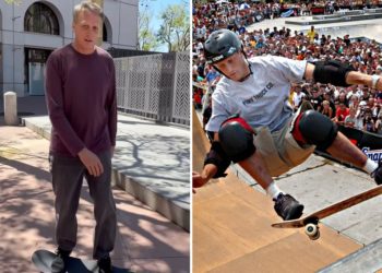 Tony Hawk shreds Bay Area’s newly expanded skatepark in unannounced visit