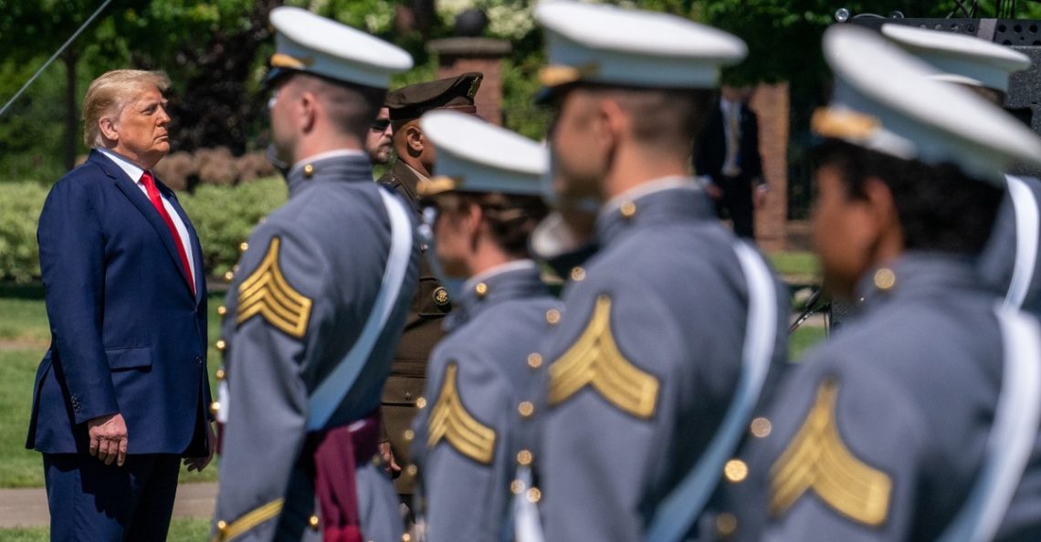 Trump Addresses a Military He’s Remaking in His Image