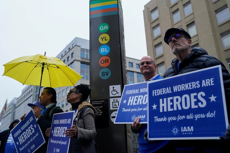 Demonstrations broke out across the country after the Trump administration announced its plans to lay off tens of thousands of federal workers.