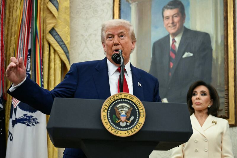 President Donald Trump defended the