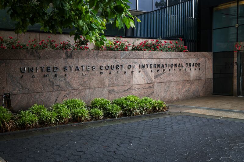 NEW YORK, NEW YORK - MAY 29: Exterior view of The United States Court of International Trade in lower Manhattan on May 29, 2025 in New York City. In a ruling that surprised many, the Manhattan-based trade court ruled in an opinion by a three-judge panel that a 1977 law called the International Emergency Economic Powers Act (IEEPA) does not grant Trump "unbounded" authority to impose the worldwide and retaliatory tariffs he has issued by executive order recently. (Photo by Spencer Platt/Getty Images)