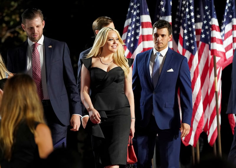 Tiffany Trump and Michael Boulos.