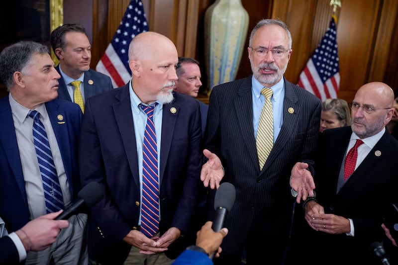 House Freedom Caucus Chair Andy Harris, Rep. Chip Roy and others speak about the ongoing negotiations between House leadership, the White House and the House Freedom Caucus on the "One, Big, Beautiful Bill" on May 21.