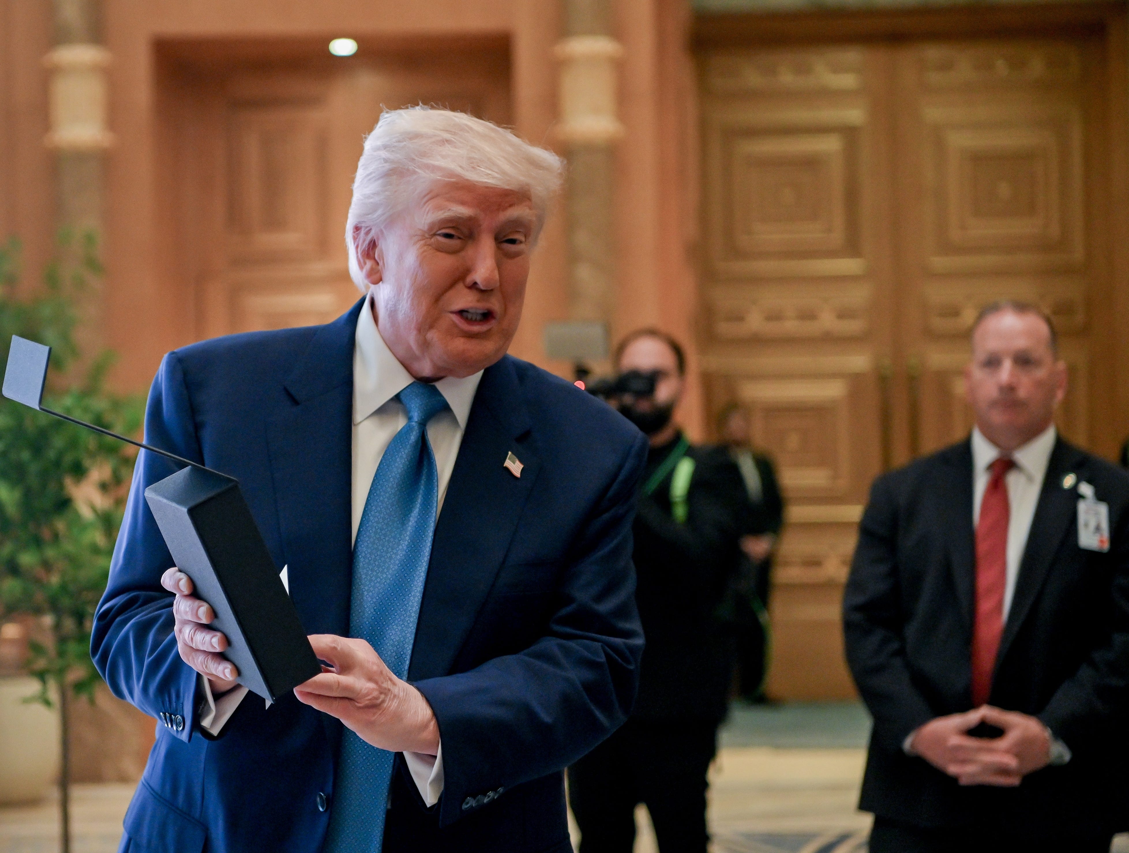 Donald Trump in Abu Dhabi in May 2025.