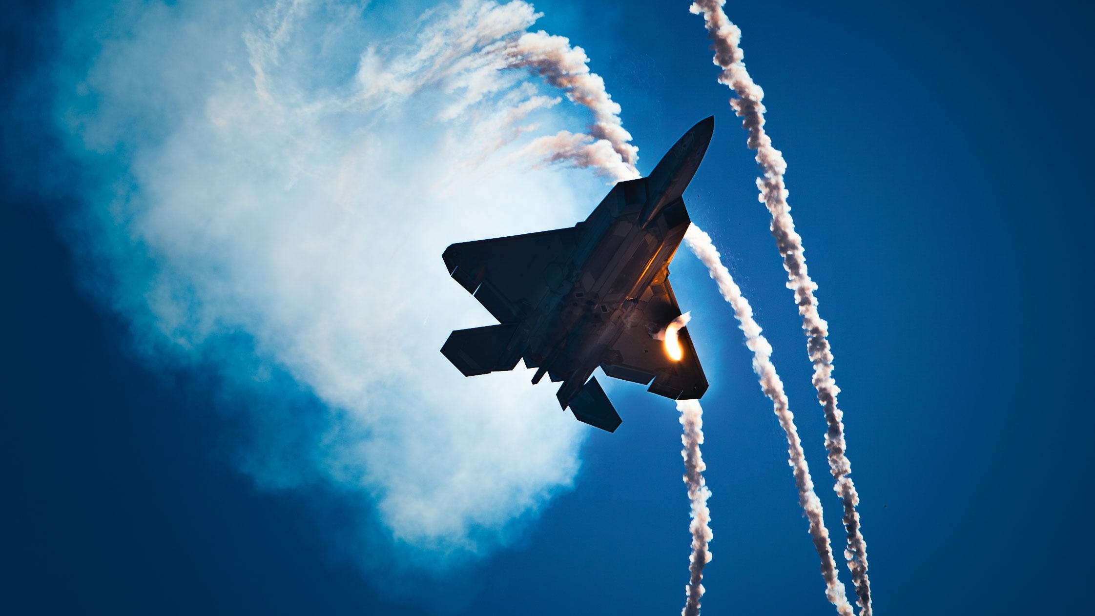 A US Air Force F-22 Raptor, soon to be replaced by the Next Generation Air Dominance fighter.