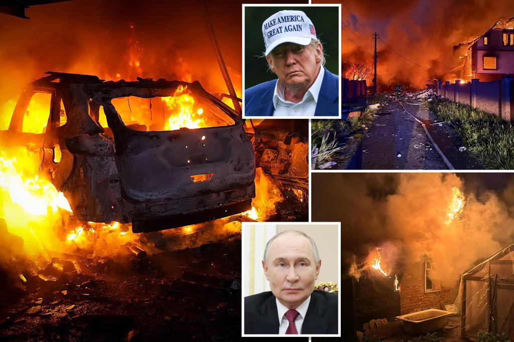 Trump slams Putin after Russia’s deadly overnight drone and missile attack on Ukraine: ‘He has gone absolutely CRAZY!’