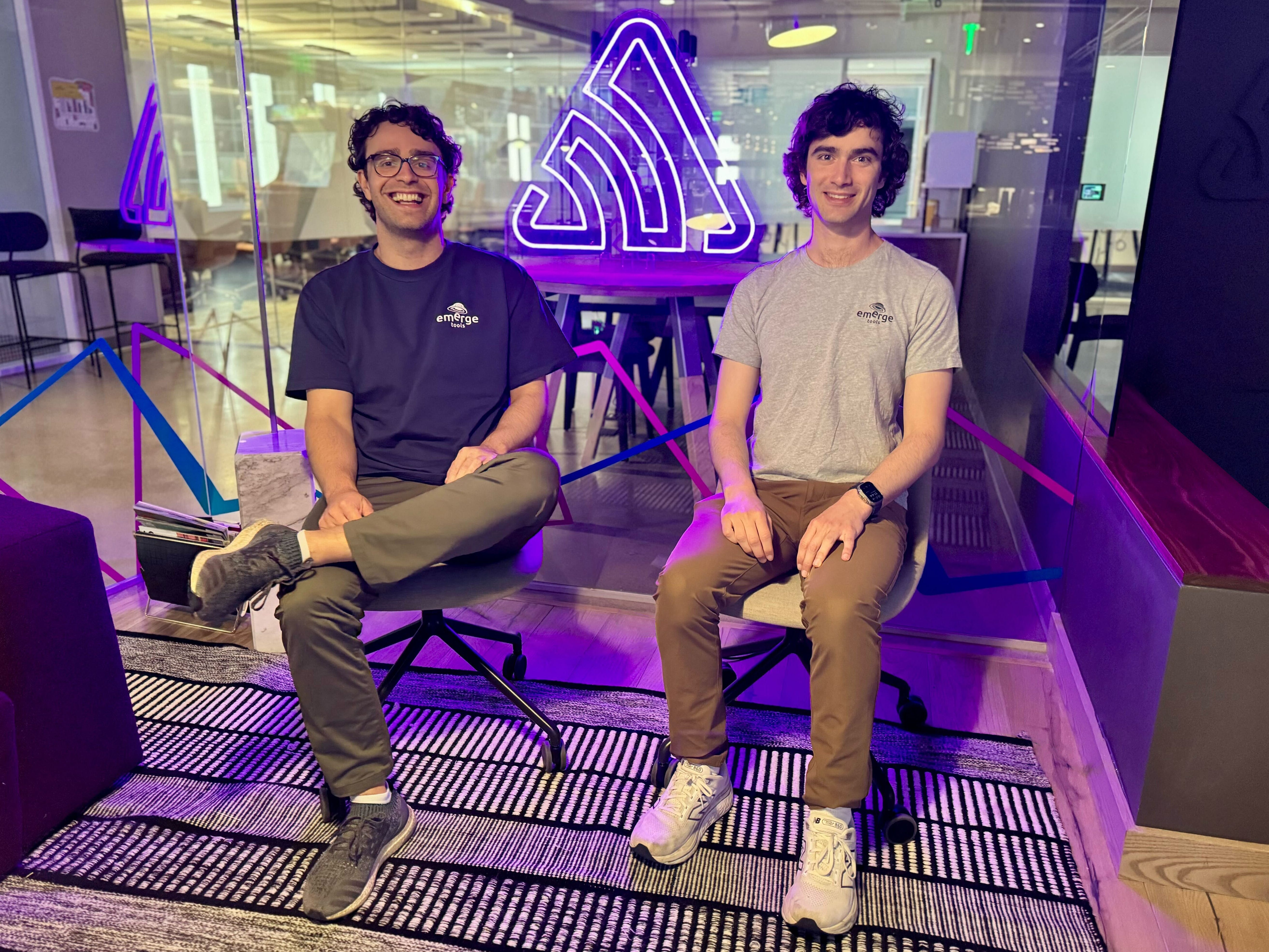 Emerge Tools co-founders Josh Cohenzadeh and Noah Martin