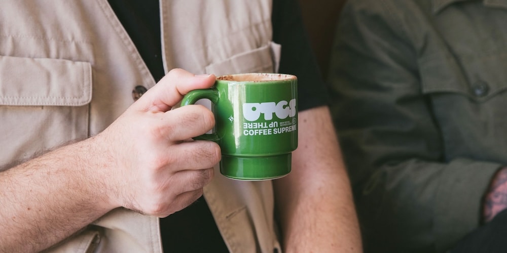 Up There and Coffee Supreme Brew Up the Stacker Mug 2.0