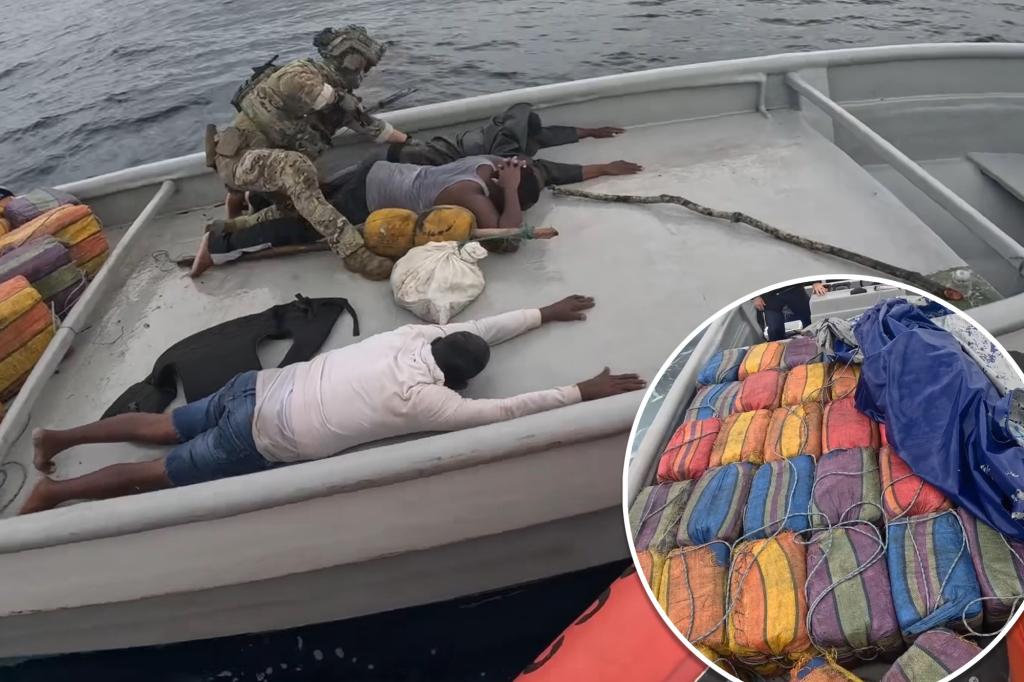 Viral Coast Guard footage shows dramatic arrest of suspected drug smugglers in open ocean