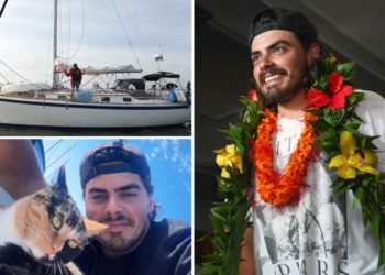 Viral Oregon man who quit his job to set sail with his cat arrives to cheering fans in Hawaii after weekslong journey