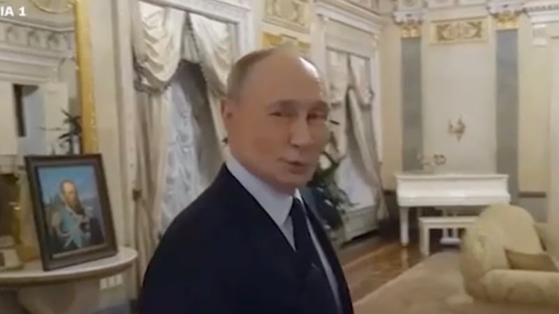 Putin in his living room.