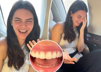Watch Kendall Jenner realize she chipped her front tooth ahead of Knicks game