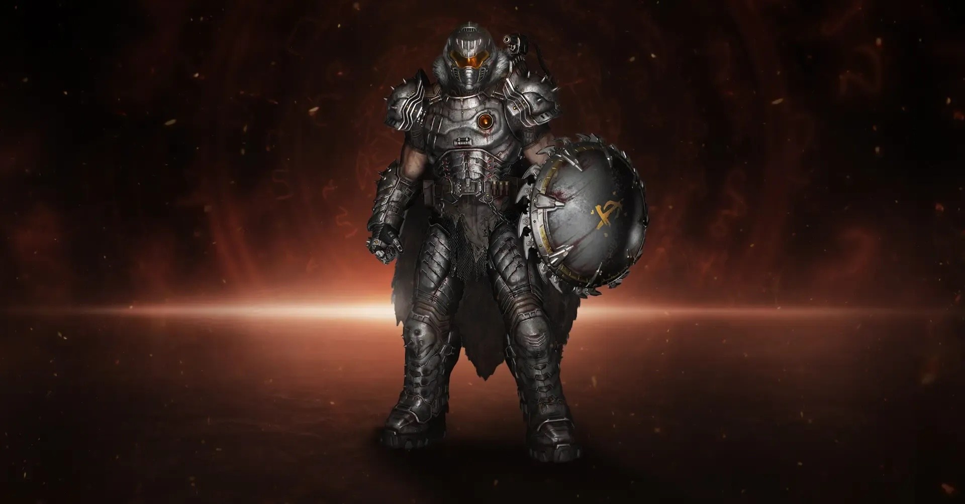 Doom Slayer stands wearing premium edition Dark Ages skin for early access