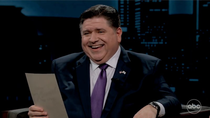 Illinois Gov. JB Pritzker used an appearance on Thursday’s “Jimmy Kimmel Live!” to come up with nicknames before President Trump could think up another weight-based putdown.