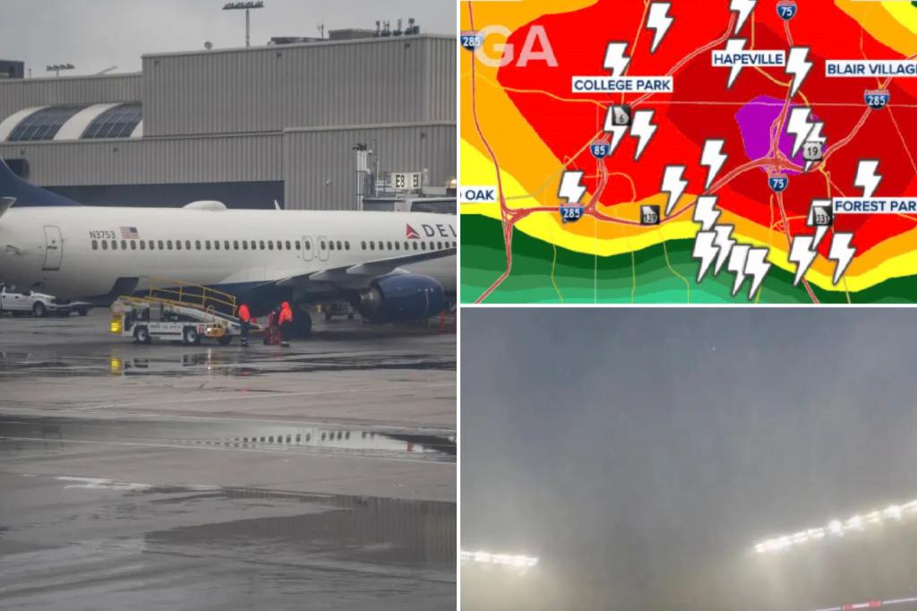 100 Delta planes pulled for damage inspection after hailstorm pummels Hartsfield-Jackson Atlanta International Airport