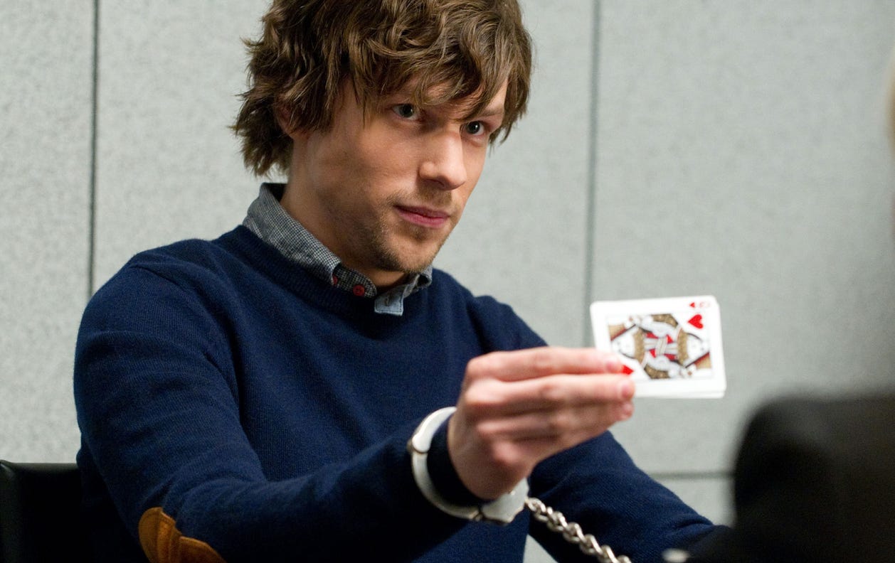 "now you see me" jesse eisenberg