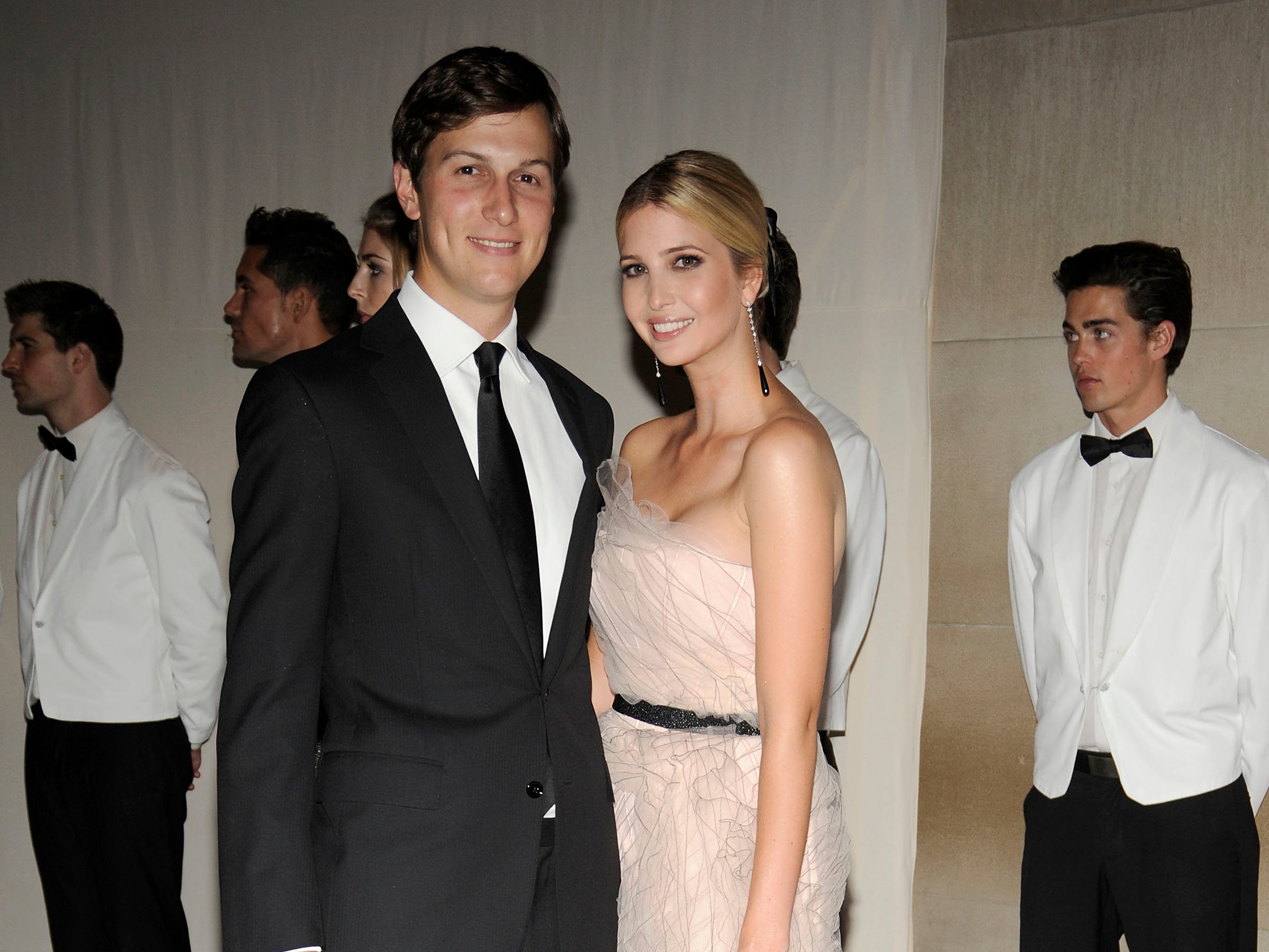 Ivanka Trump and Jared Kushner at the Met Gala in 2009