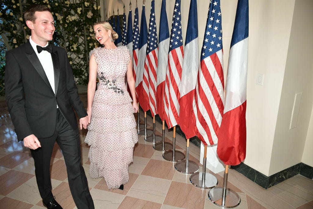 Jared Kushner and Ivanka Trump in 2018