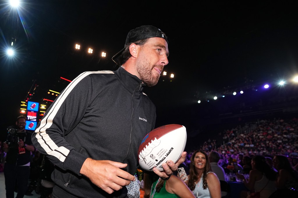 Travis Kelce at the Big Slick Celebrity Weekend charity event on Saturday.
