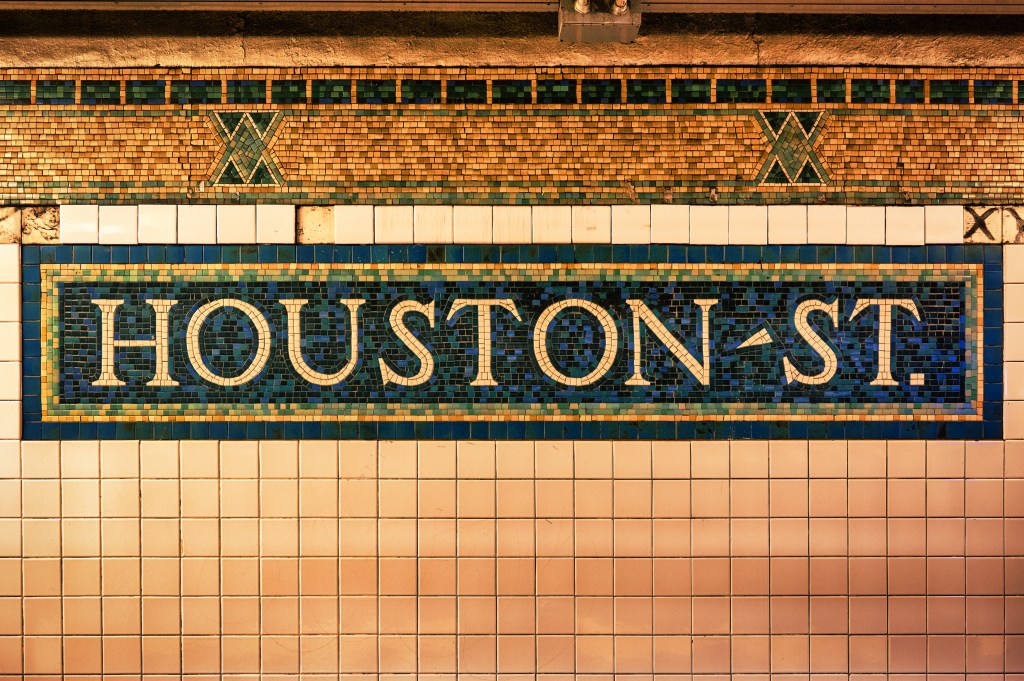 A view of Houston-Street subway station.