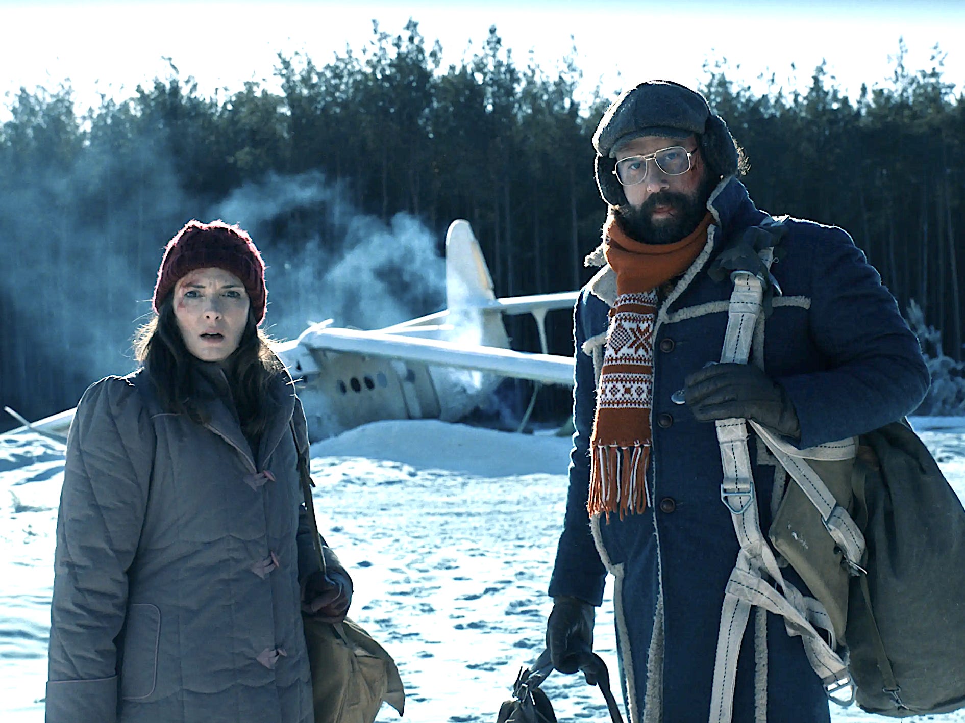 Winona Ryder and Brett Gelman in season 4 of "Stranger Things."