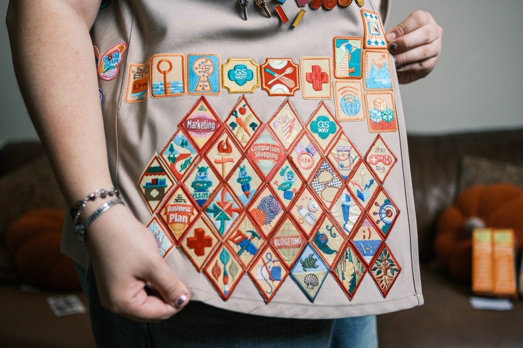 Sarah Lin, 17, has received many awards and skill badges from the Girl Scouts.