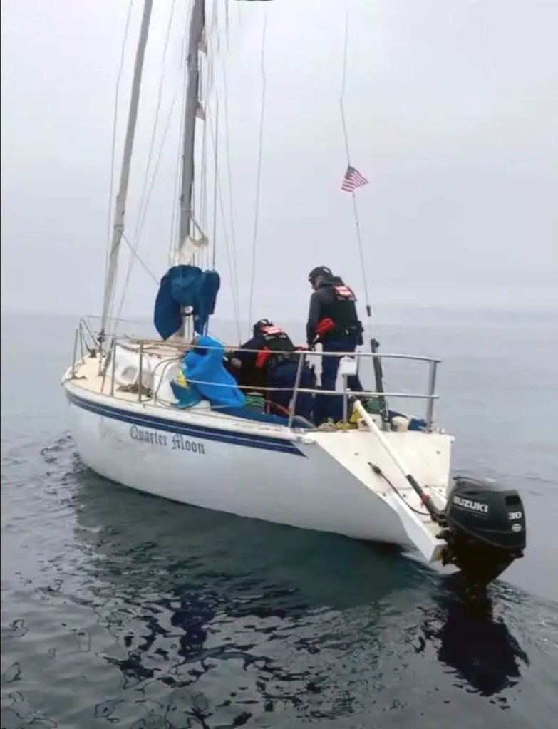 Migrant sailboat intercepted.